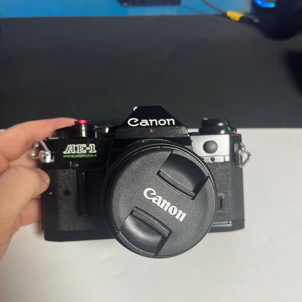 캐논 ae-1 p 프로그램 + 28mm 2.8  (배터리포함)