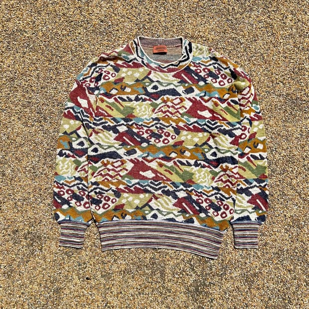 미소니 스포츠(missoni sports) 빈티지 패턴 니트