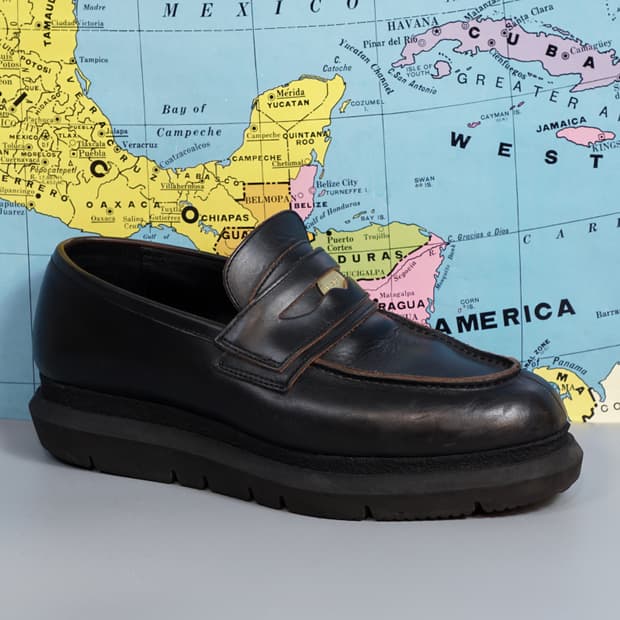 사카이 레더 더블 페니로퍼