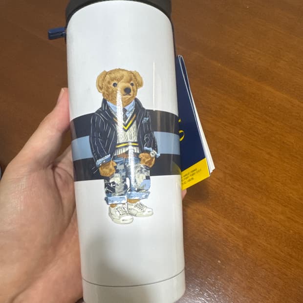 폴로 랄프로렌 텀블러 화이트 폴로베어