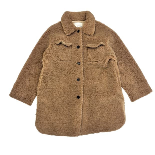 매그제이 플러피 무스탕 하프코트