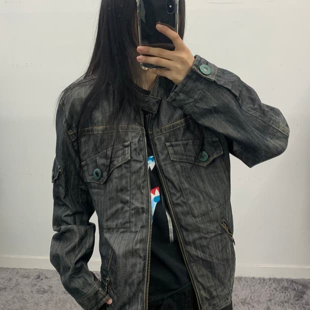 빈폴 데님 라이더 자켓