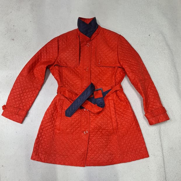 타미힐피거  퀼팅하프패딩L