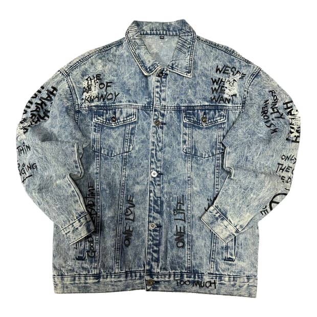✨ (바배) 레터링 데님 자켓 