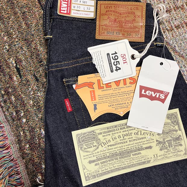 [30x32]리바이스 LVC1954 501 리지드 인디고 데님