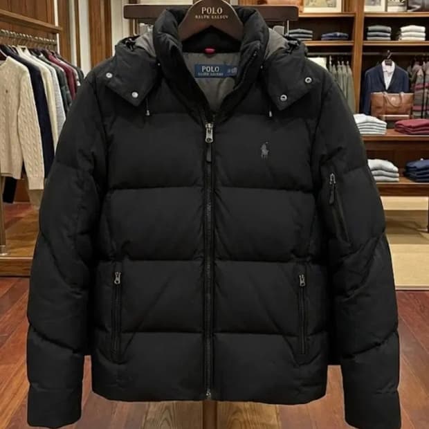 폴로 랄프로렌 남성 푸퍼 패딩 블랙 M