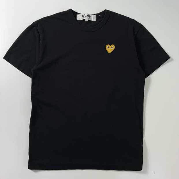 Comme des Garcons  꼼데가르송 골드와펜 블랙 라운드 반팔