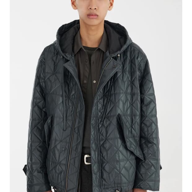 유스 quilted m-51 blouson - charcoal grey