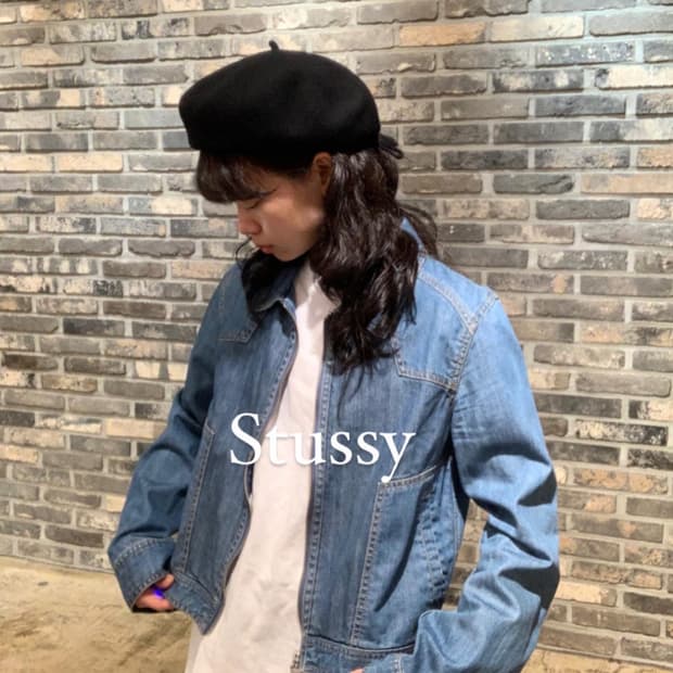스투시 데님 투톤 재킷