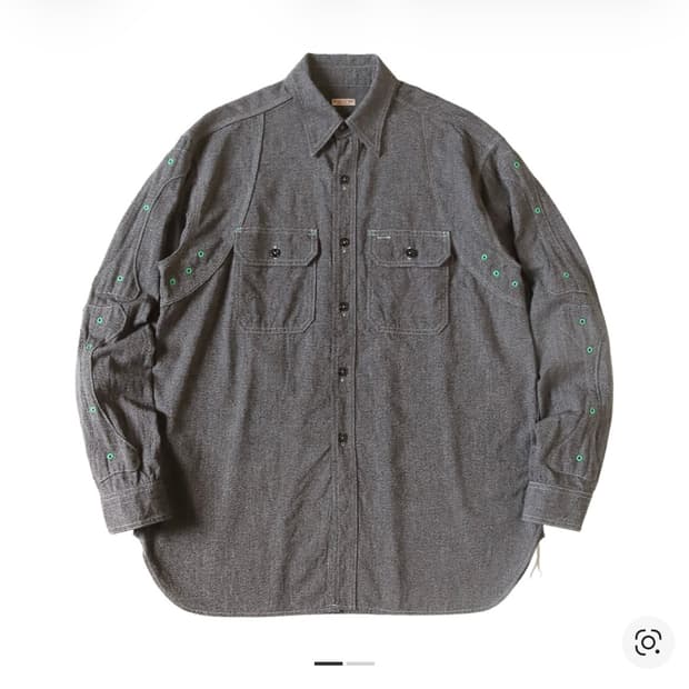 Kapital Bone Chambray Shirt 캐피탈 샴브레이 셔츠