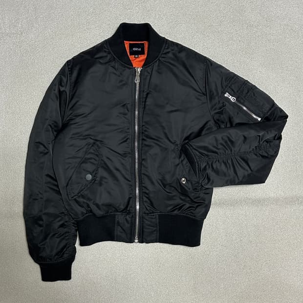 빈티지 AZUL 블랙 봄버 자켓 여성항공점퍼 럭시크 와투케 릭오웬스 준지