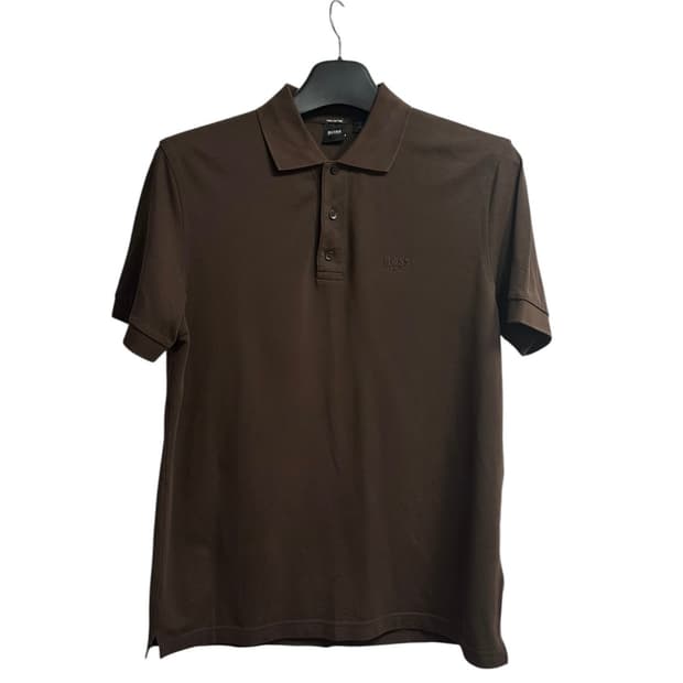 보스(hugo boss) 브라운 카라 반팔티셔츠 M(100)