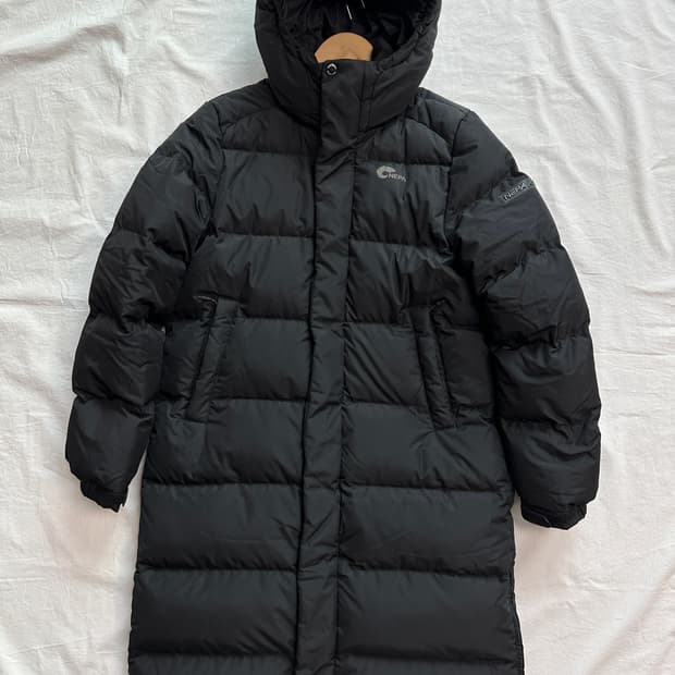 네파 덕다운 롱패딩 블랙