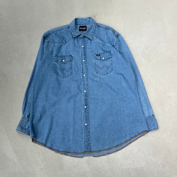 랭글러 워크 데님셔츠 s09114