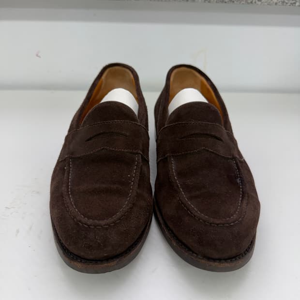 정품) 버윅1707 스웨이드 브라운 로퍼 255