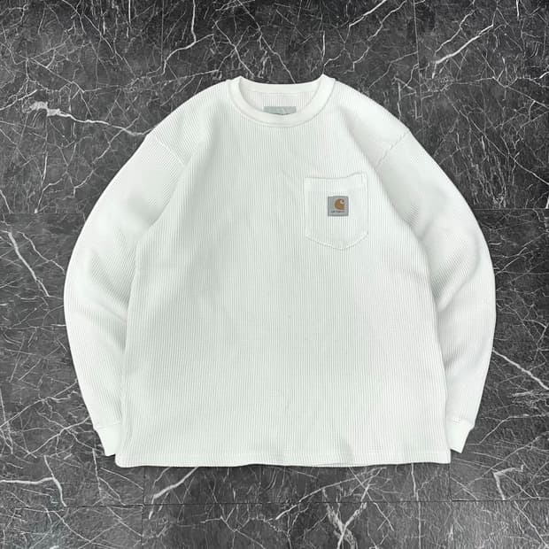 칼하트 WIP L/S 비스타 와플 코튼 슬리브