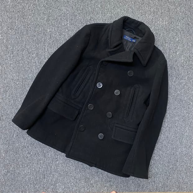 🌊Polo NAVY 10 button Pea coat