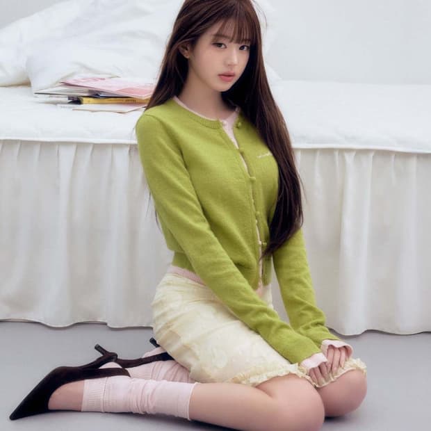 (새상품)로라로라 SHEER LAYERED MIDI SKIRT IVORY