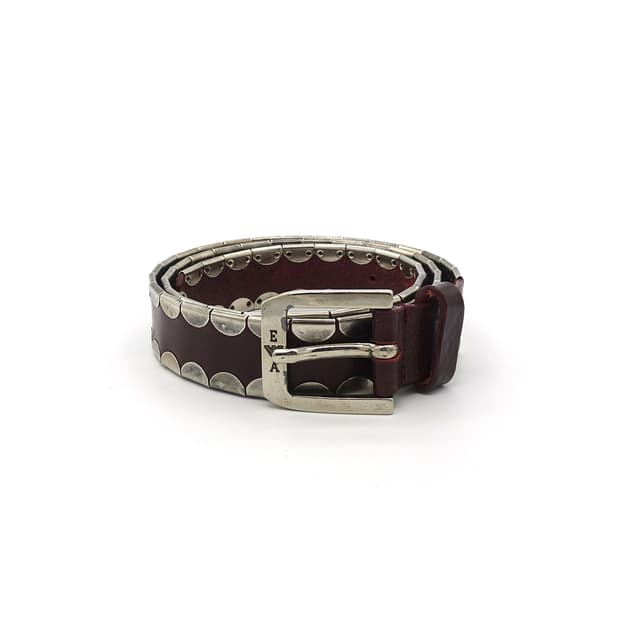 EMPORIO ARMANI 엠포리오 아르마니 아티잔 스터드 벨트 와인