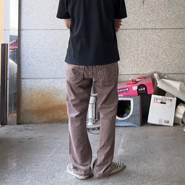 트루릴리전 USA 바비 슈퍼 T 데님 팬츠