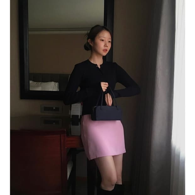 매니매니모드 BOL 스커트 핑크 s