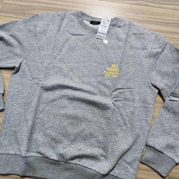 탑텐맨투맨티셔츠105사이즈그레이