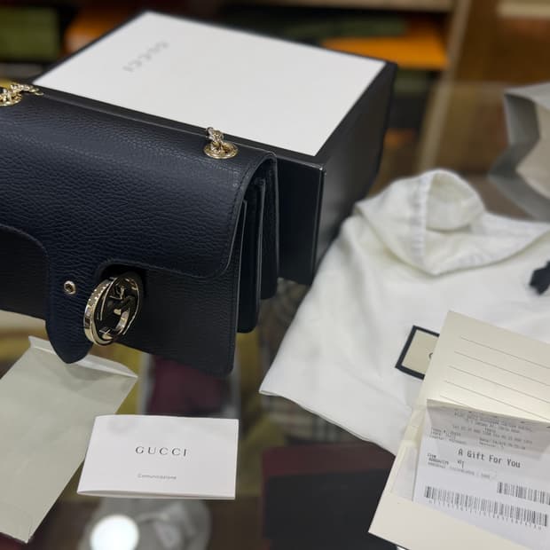 구찌 인터로킹 미디움 풀박스