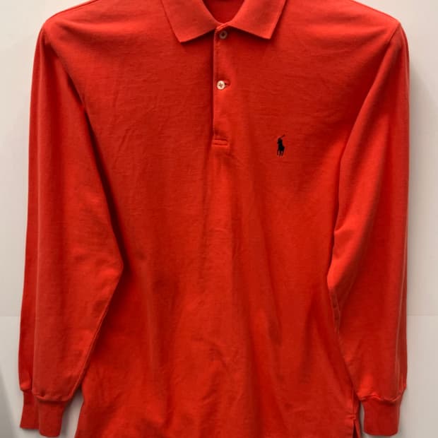 폴로 랄프로렌 긴팔 카라티 오렌지 95