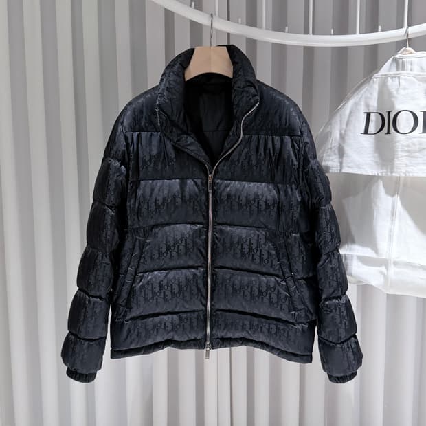 (A+/48) / 디올 오블리크 블랙 패딩