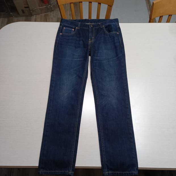 29 새상품 리바이스 키즈 Kor 워싱 상하스판 슬림일자진 29-558