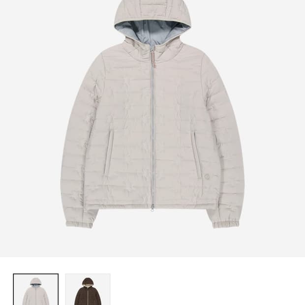 코이세이오 플러피패딩 아이보리 새상품