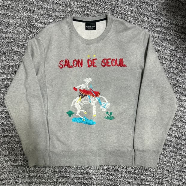 (L추천) 살롱드서울 자수 맨투맨