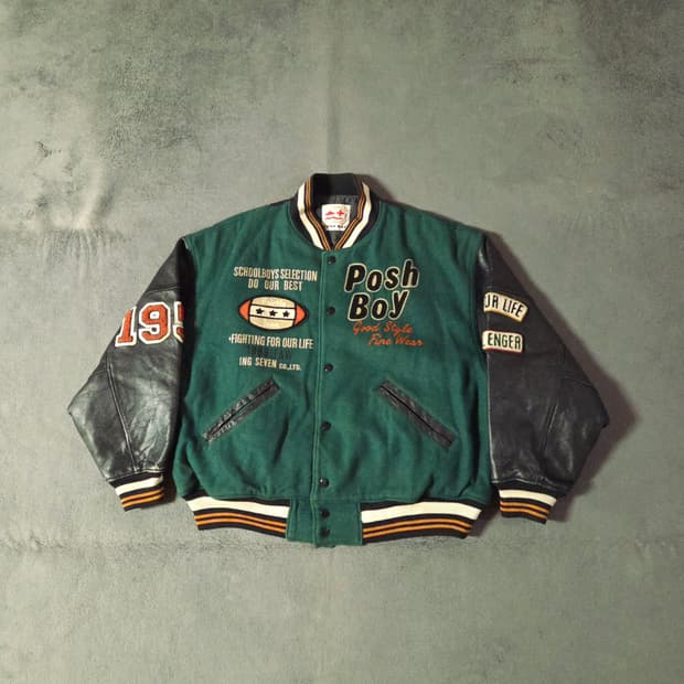 1980s POSH BOY 빈티지 바시티 자켓