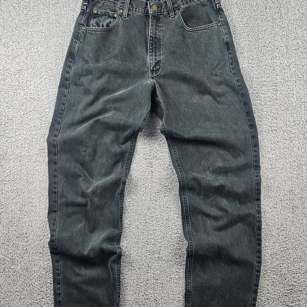 칼하트 블랙 다이드 데님 워크 팬츠 ( 34X32 ) / 10625