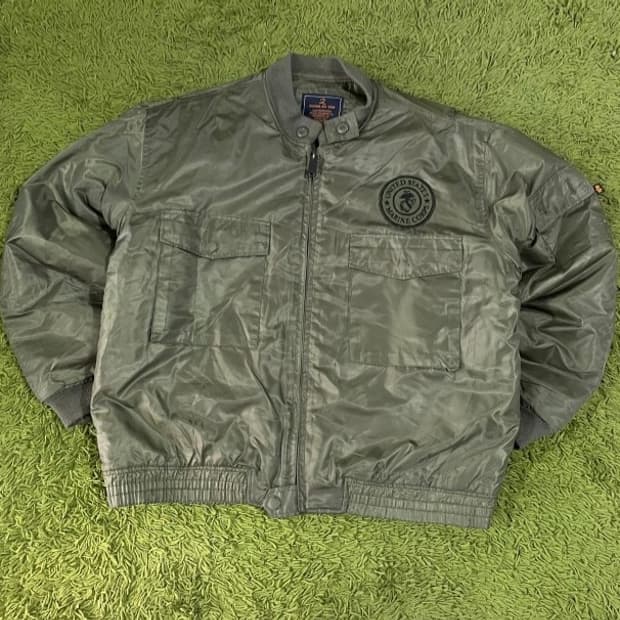 USA 공군 MA-1 카키 항공점퍼 자켓 105/XL