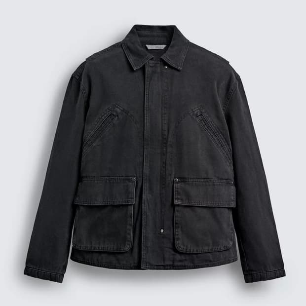 자라 가먼트다잉 워싱 포켓 자켓