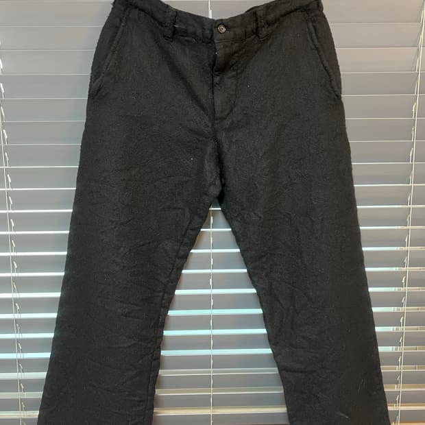 꼼데가르송 옴므 축융 울 팬츠