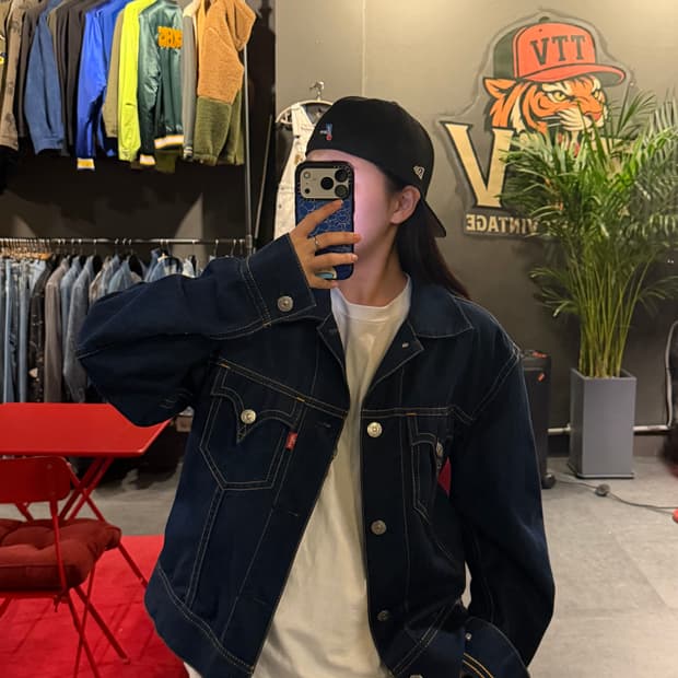 리바이스 데님 생지 자켓