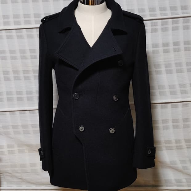 (SOLID HOMME) 솔리드옴므 블랙 피코트 100 (슬림)