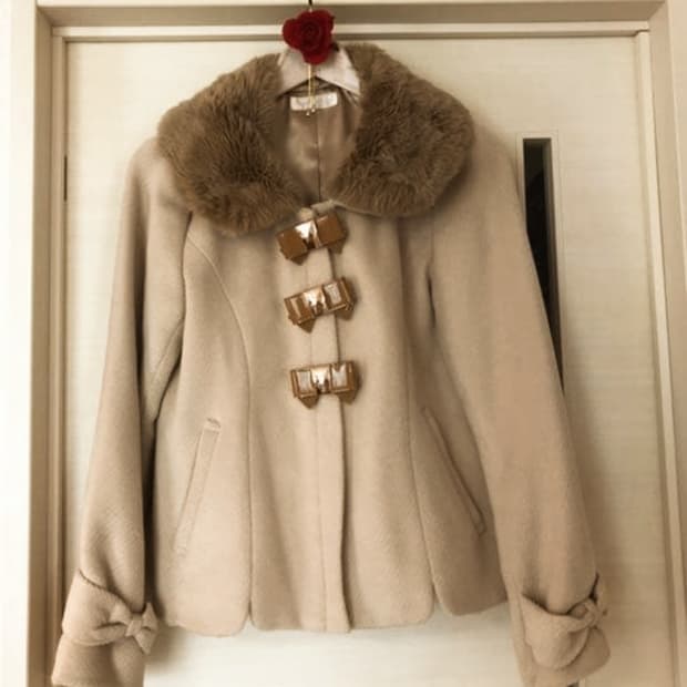 빈티지 리본코트 라떼히메로맨틱갸루 달천 대장 핀터깔 캐캐체 y2k 로리타