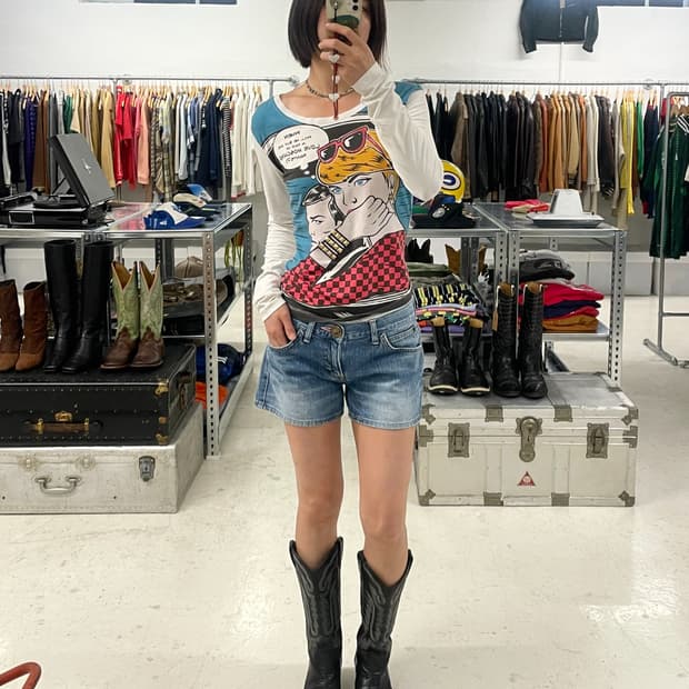 LEE x EARTH music & ecology denim shorts