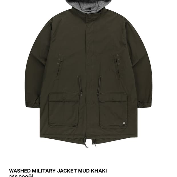 코이세이오 WASHED MILITARY JACKET MUD KHAKI