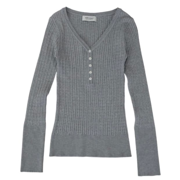 Honey Button Rib Knit 새상품