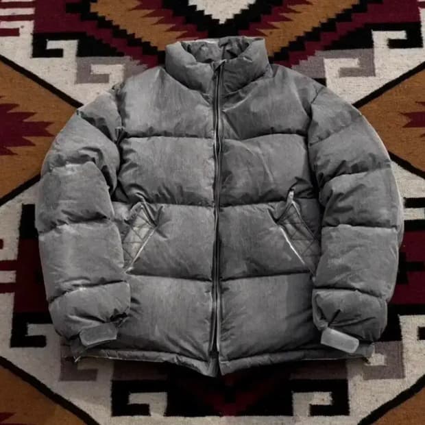 블랙아웃 오버다이 다운 XXL 그레이