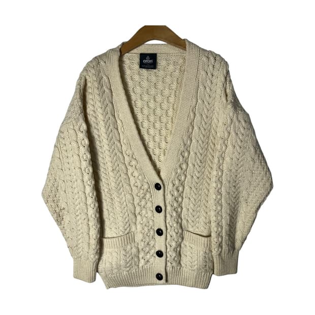 [Aran Woollen Mills] 아란 케이블 울 가디건