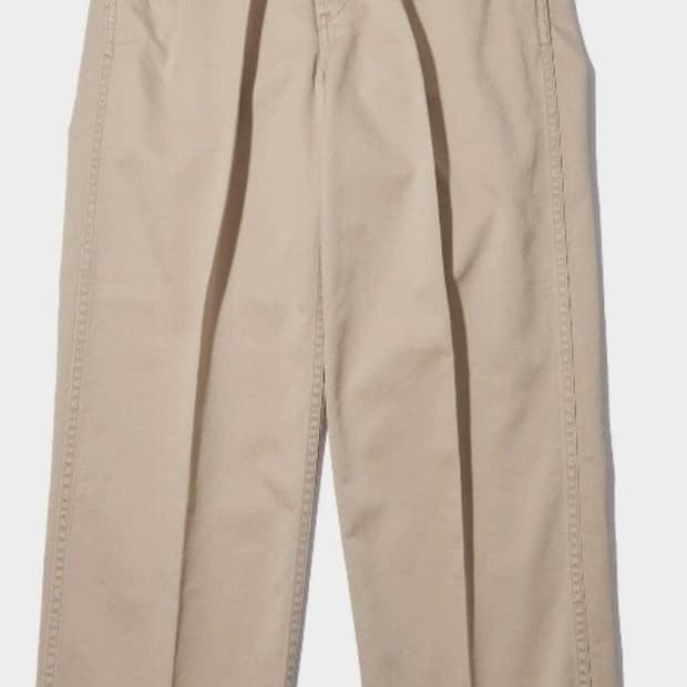 오어슬로우 투턱 와이드 치노 팬츠  카키 2