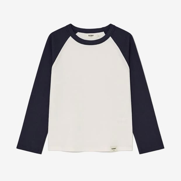글로니 3/4 G CONTRAST TEE  NAVY