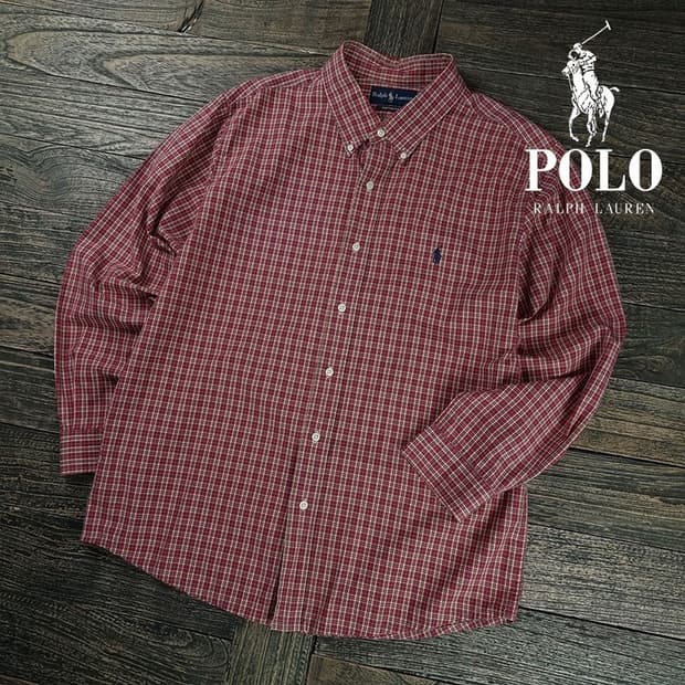 [폴로 랄프로렌] 포니 로고 자수 빈티지 체크 셔츠 M19439
