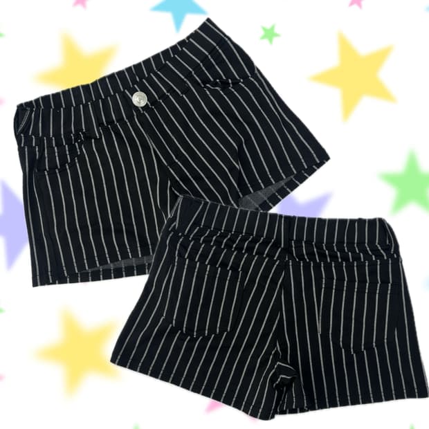⭐️ 괴짜 숏 팬츠⭐️ 스트라이프 야구 반바지 쇼콜라 레이어드 