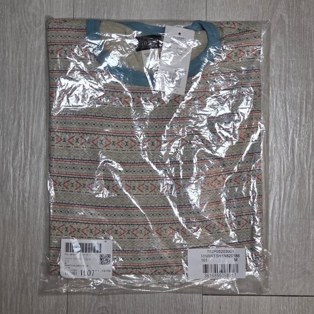 RRL 더블알엘 프린트 저지 링거 티셔츠 M 판매합니다.